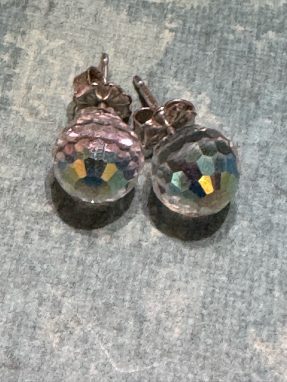 SWAROVSKI AND STERLING STUD EARRINGS - Picture 2 of 9